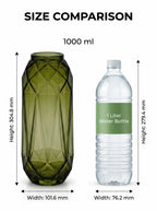 Pineapple Glass Flower Vase – Green (12") - view 4