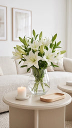 Rolly Polly Glass Flower Vase – Clear (4.5") - view 2
