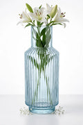 Salai Glass Flower Vase – Blue (11")