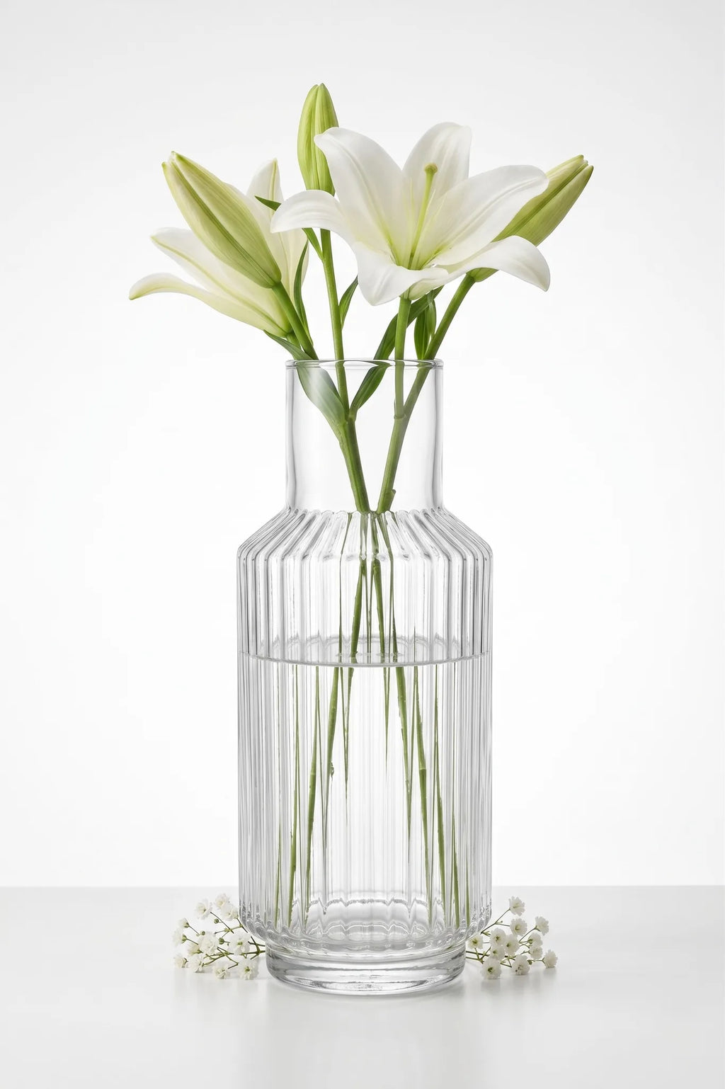 Salai Glass Flower Vase – Clear (11")
