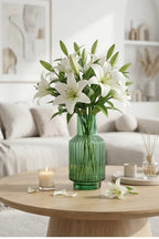 Salai Glass Flower Vase – Green (8") - view 5