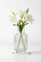 Salai Glass Flower Vase – Clear (8")