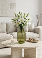 Salai Glass Flower Vase – Green (8") - view 5
