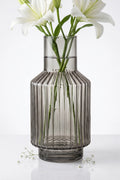 Salai Glass Flower Vase – Grey (8")
