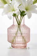 Salai Glass Flower Vase – Pink (6")