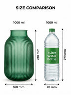 Salai Glass Flower Vase – Green (9.1") - view 4