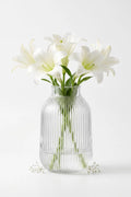Salai Glass Flower Vase – Clear (9.1")