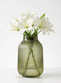 Salai Glass Flower Vase – Green (9.1")