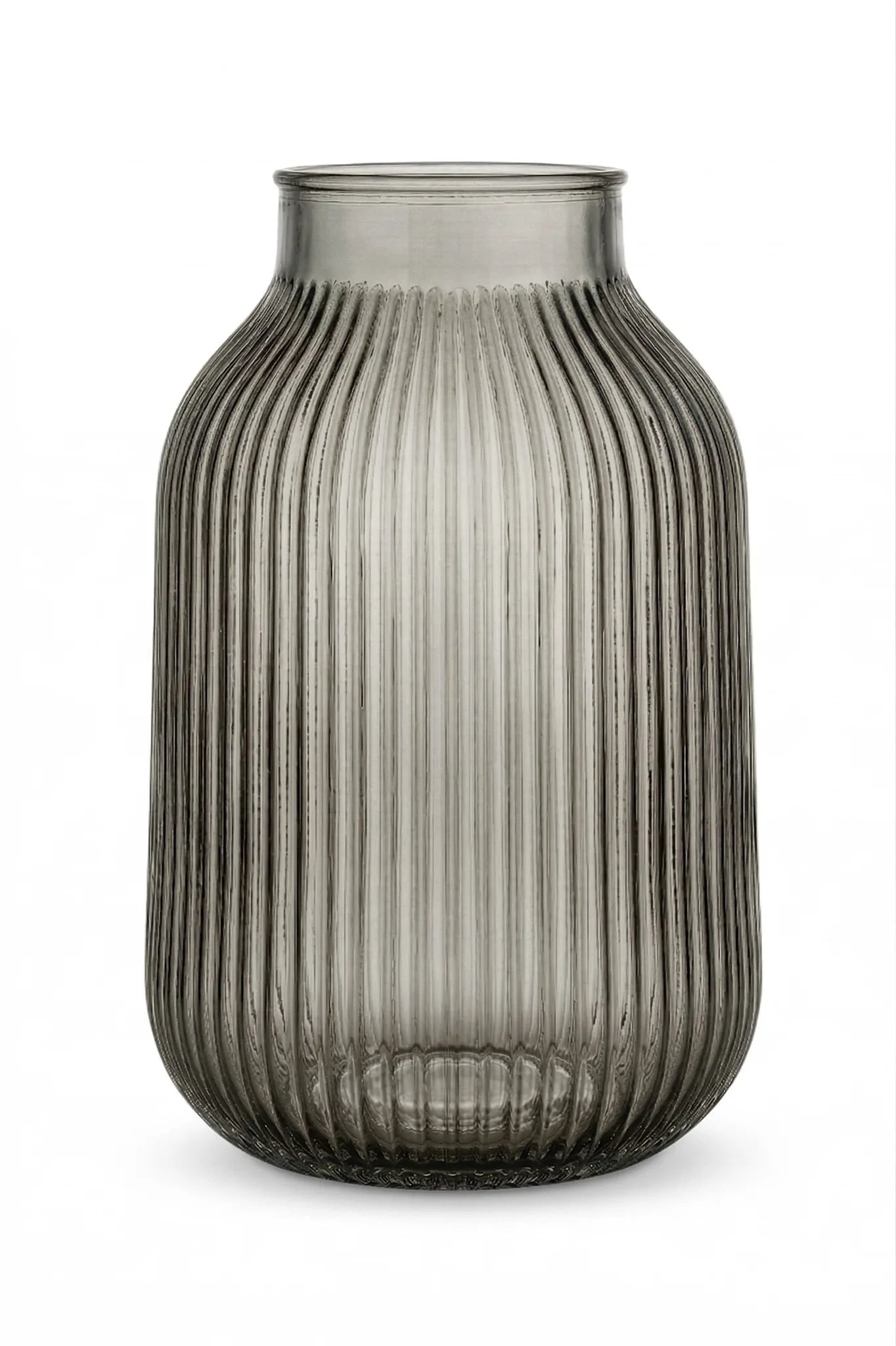 Salai Glass Flower Vase – Grey (9.1") - view 5