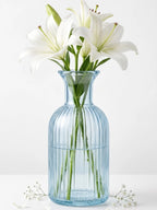 Salai Glass Flower Vase – Blue (5.5")