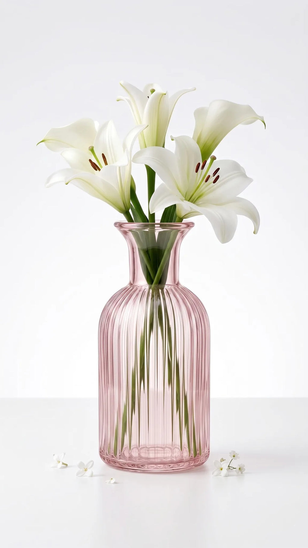 Salai Glass Flower Vase – Pink (5.5")