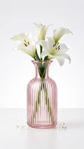 Salai Glass Flower Vase – Pink (5.5")
