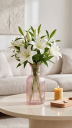 Salai Glass Flower Vase – Pink (5.5") - view 2