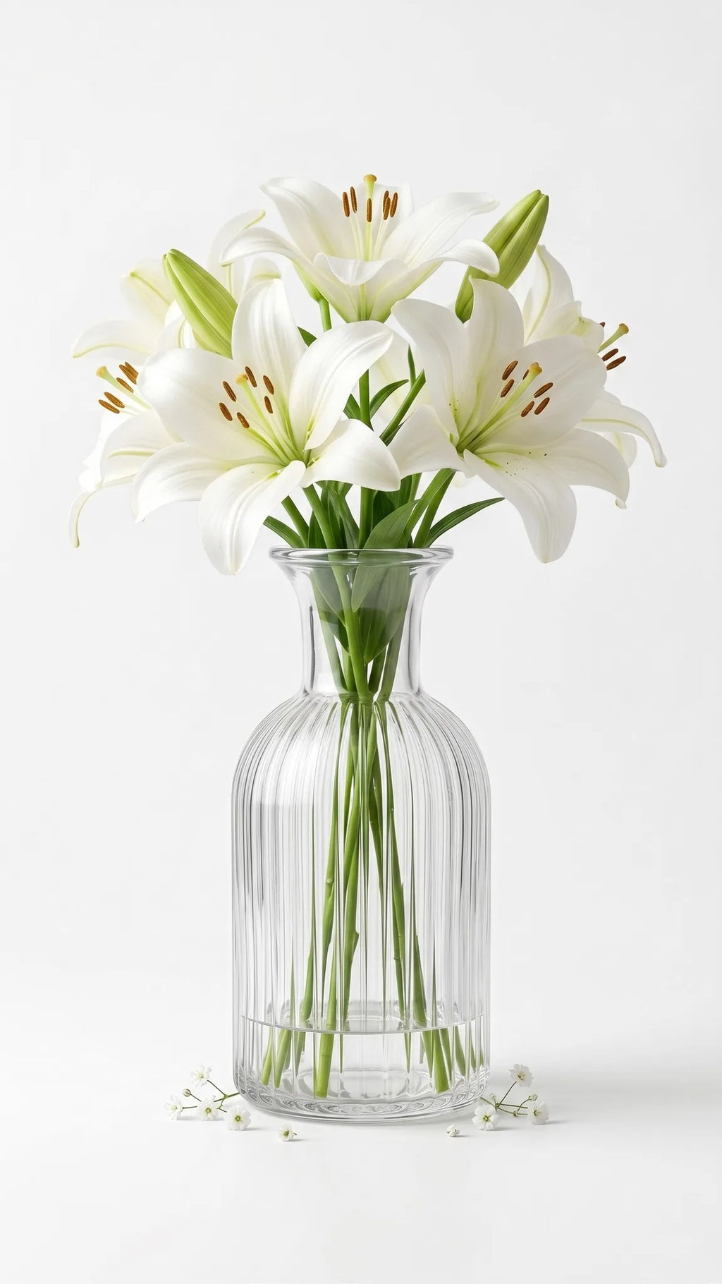 Salai Glass Flower Vase – Clear (5.5")
