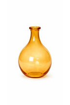 Antique Glass Flower Vase – Orange (11")