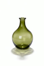 Bottle Glass Flower Vase – Green (11") - view 2