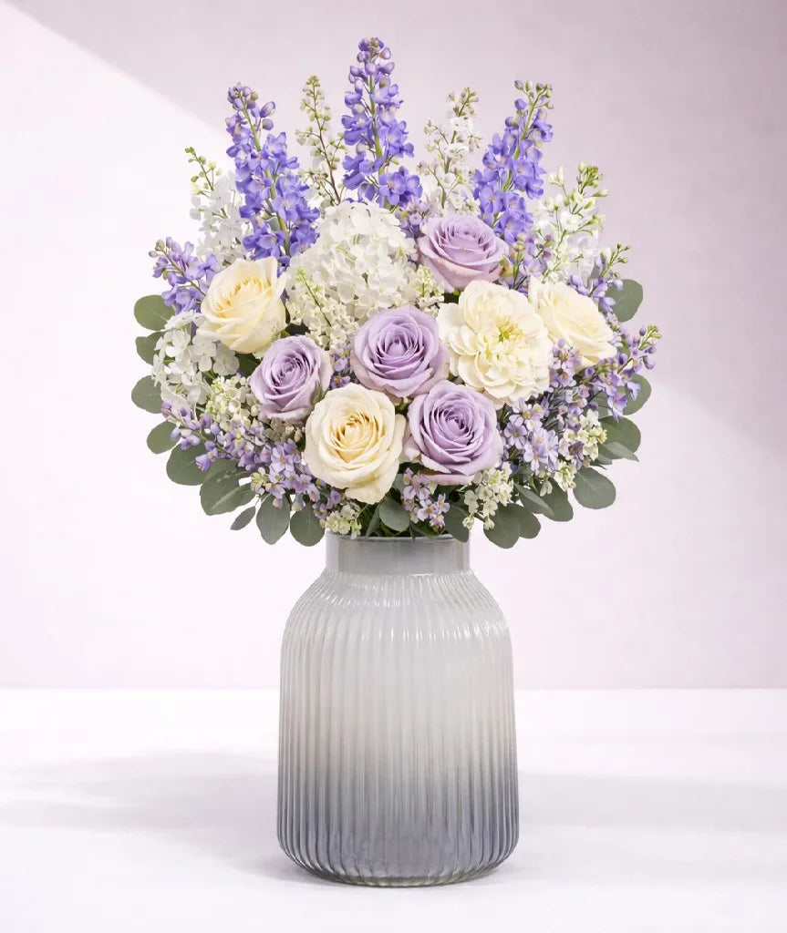 Two Tone Glass Flower Vase – Black (9.1") - view 2
