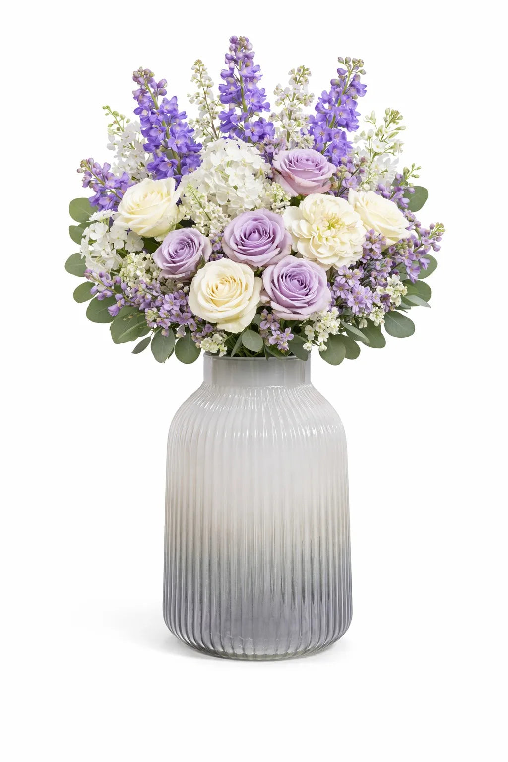 Two Tone Glass Flower Vase – Black (9.1") - view 3