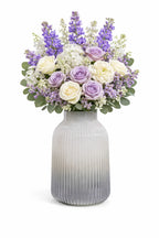 Two Tone Glass Flower Vase – Black (9.1") - view 3