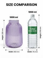 Two Tone Glass Flower Vase – Purple (9.1") - view 4