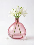 Antique Glass Flower Vase – Pink (10.2")