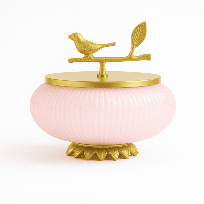 Bird Lid Glass Hamper Jar