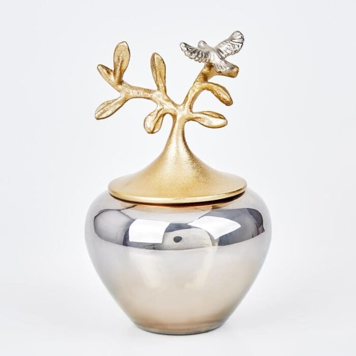 Bird Tree Lid Hamper Jar