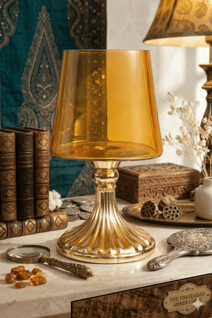 amber-tapered-glass-hurricane-holder