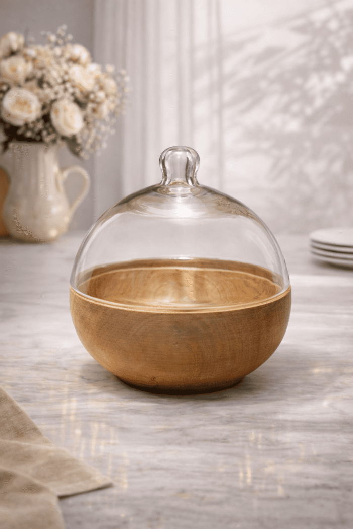 Glass Cloche Bowl