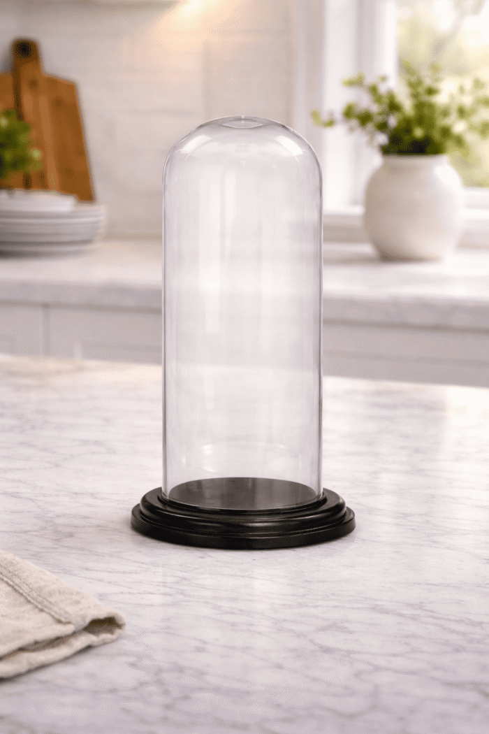 Tall Glass Cloche Display Dome