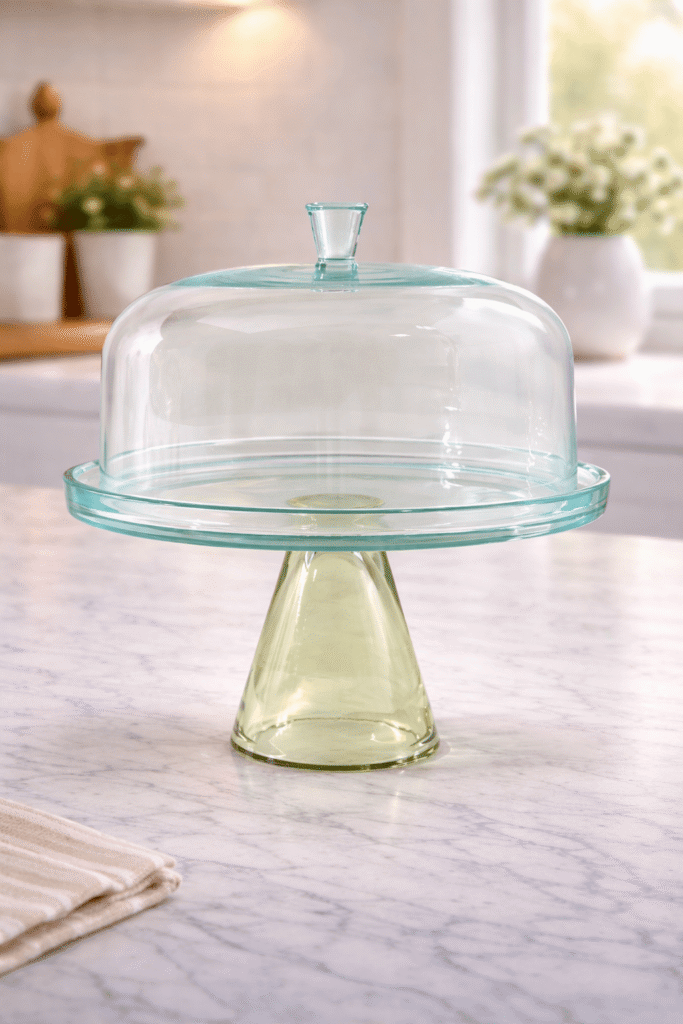 designer-glass-cake-dome-stand